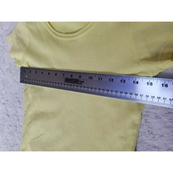 Saint James Womens Ajaccio II T-Shirt Size 4 Yellow Round Neck Short Sleeve - Picture 5 of 7